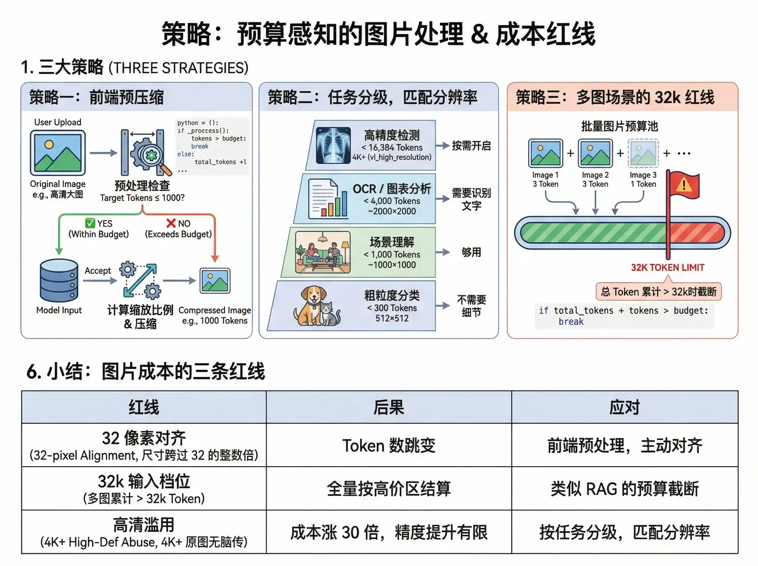 预算感知的图片处理三大策略与三条红线